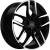 Khomen KHW 1708 6.5x17 5*108 ET33 DIA67.1 Black-FP Литой