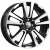 K&K КС874 6.5x17 4*100 ET43 DIA60.1 Алмаз черный Литой