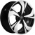 Khomen KHW 1724 7x17 5*108 ET33 DIA60.1 Black-FP Литой